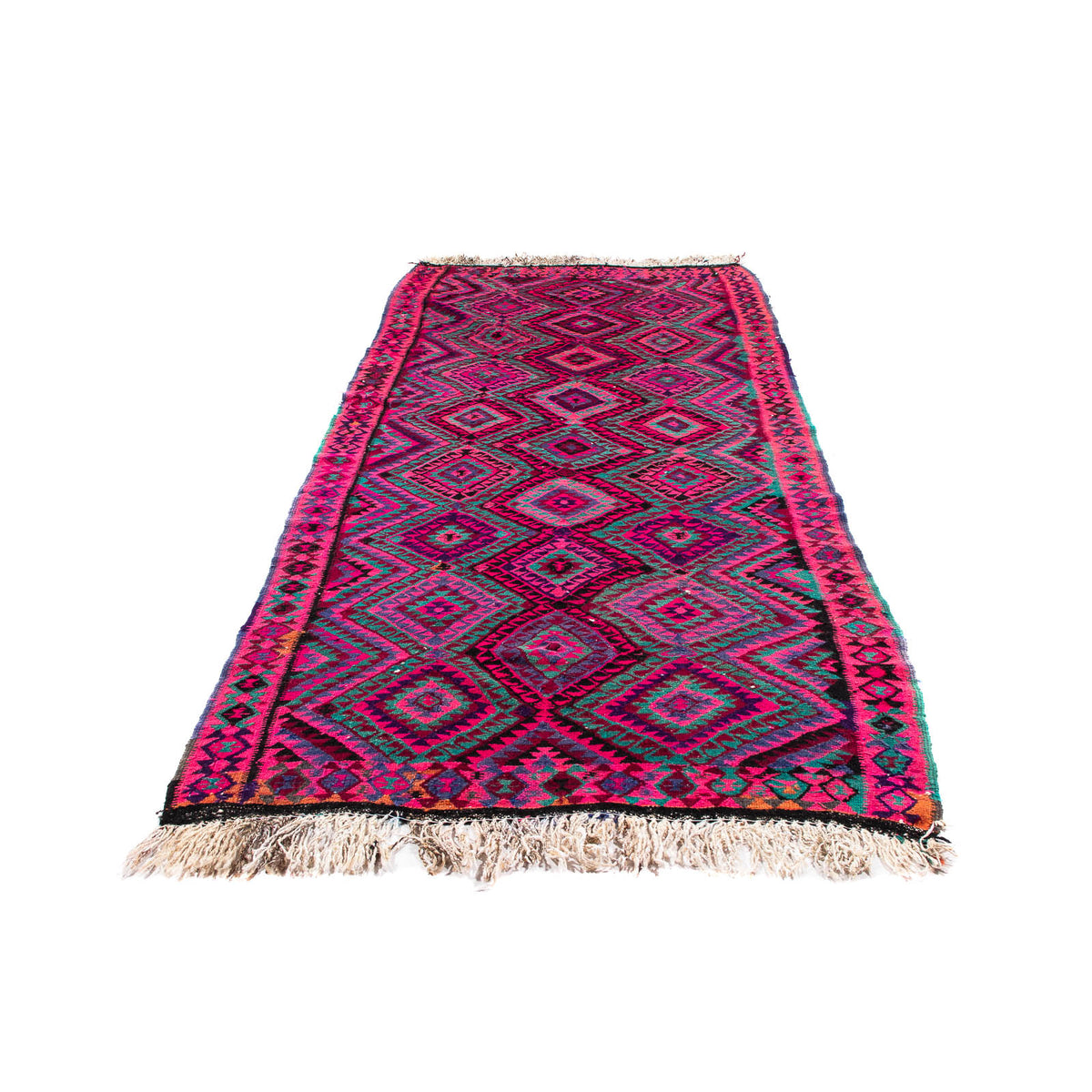 Loper Kelim tapijt - Oud - 315 x 135 cm - veelkleurig