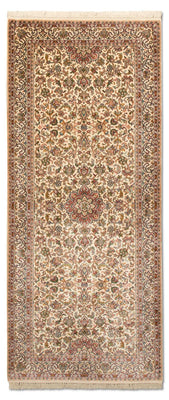 Loper Zijden tapijt - Kashmir Silk - 192 x 79 cm - beige