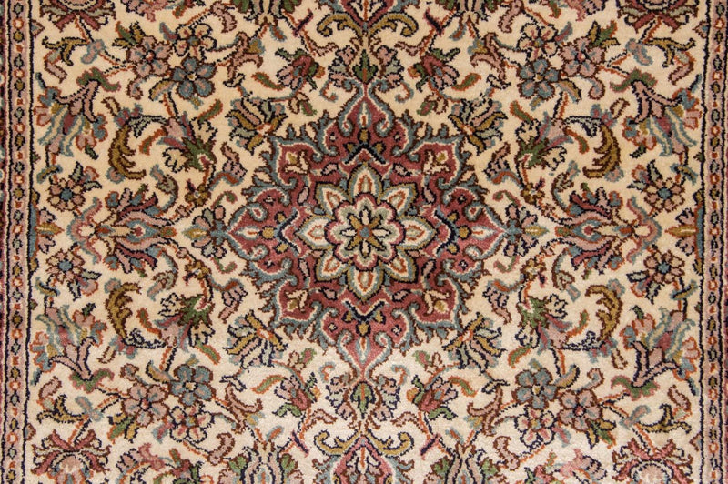 Loper Zijden tapijt - Kashmir Silk - 192 x 79 cm - beige