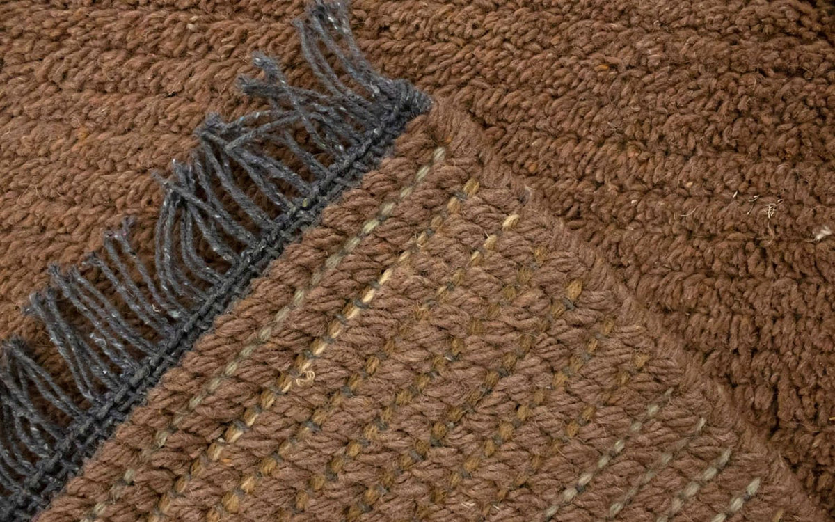 Nepal tapijt - 140 x 70 cm - bruin