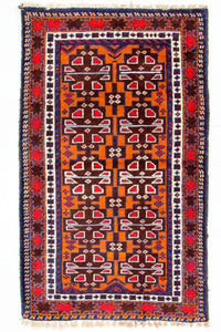 Baluch tapijt - 137 x 79 cm - veelkleurig