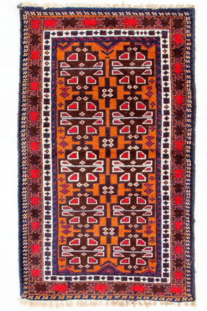 Baluch tapijt - 137 x 79 cm - veelkleurig