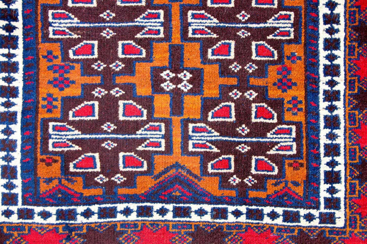 Baluch tapijt - 137 x 79 cm - veelkleurig