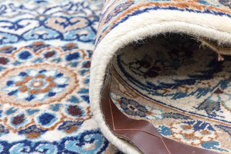 Perzisch tapijt - Nain - 305 x 196 cm - blauw