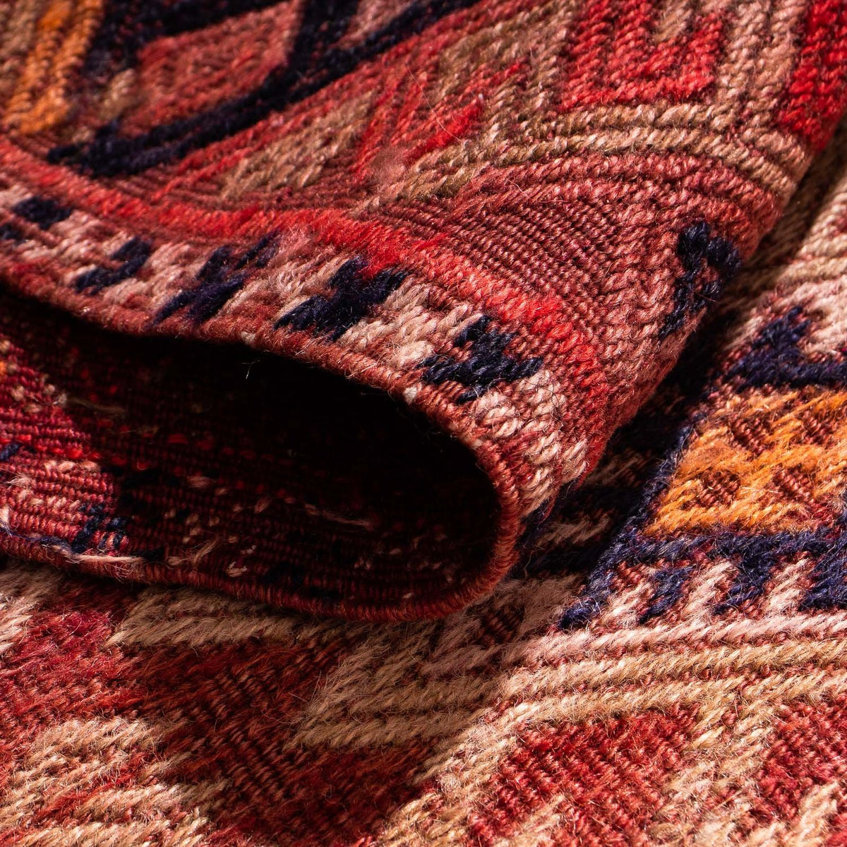 Loper Kelim tapijt - Oud - 380 x 75 cm - veelkleurig