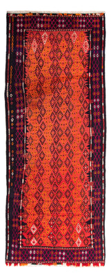 Loper Kelim tapijt - Oud - 330 x 135 cm - veelkleurig