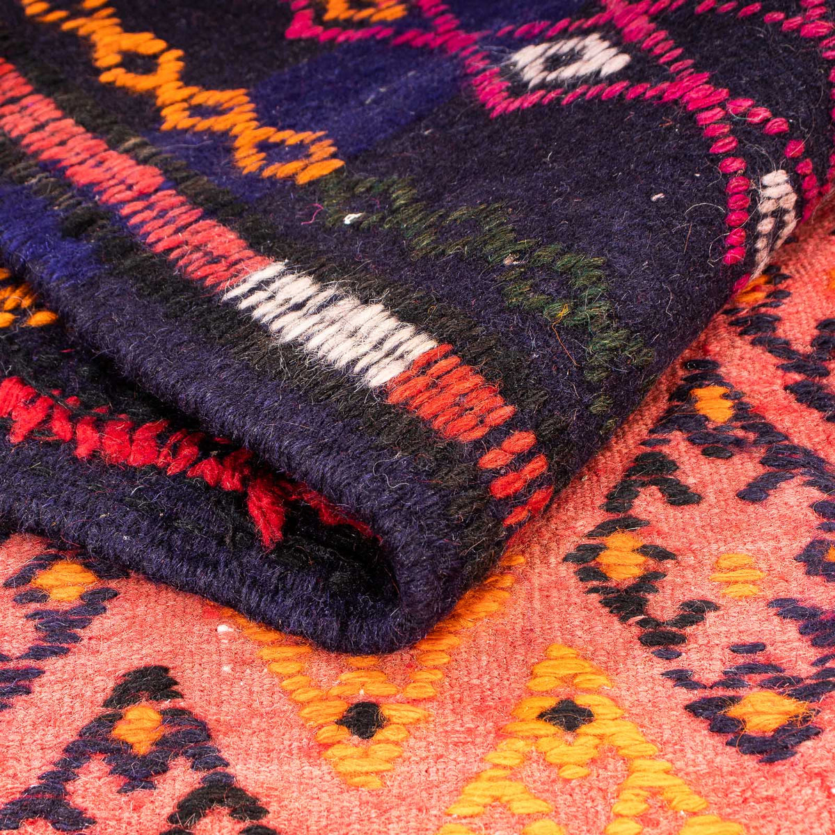 Loper Kelim tapijt - Oud - 330 x 135 cm - veelkleurig