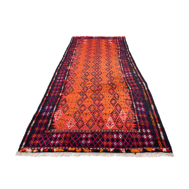 Loper Kelim tapijt - Oud - 330 x 135 cm - veelkleurig