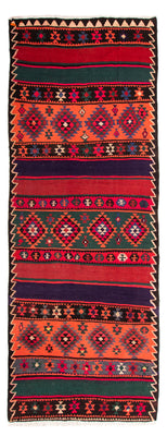 Loper Kelim tapijt - Oud - 380 x 135 cm - veelkleurig