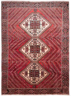 Perzisch Tapijt - Nomadisch - 256 x 189 cm - rood