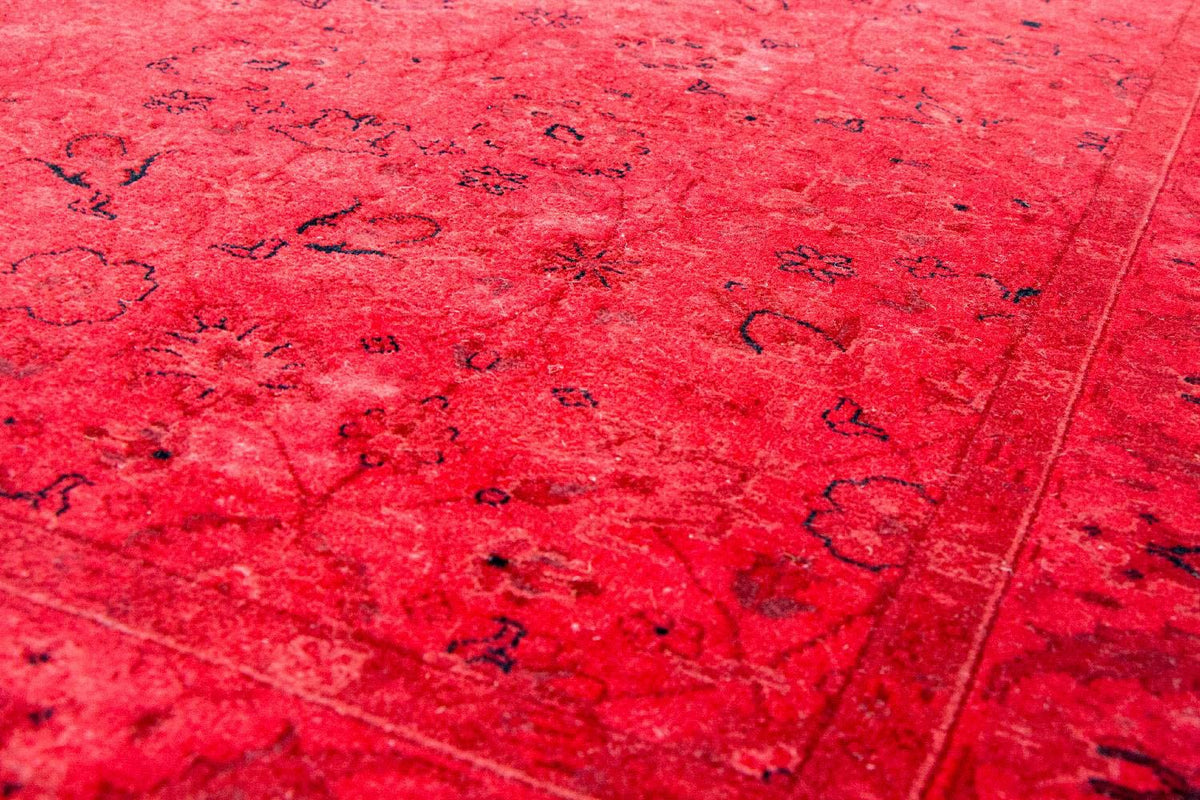 Vintage tapijt - 180 x 124 cm - rood