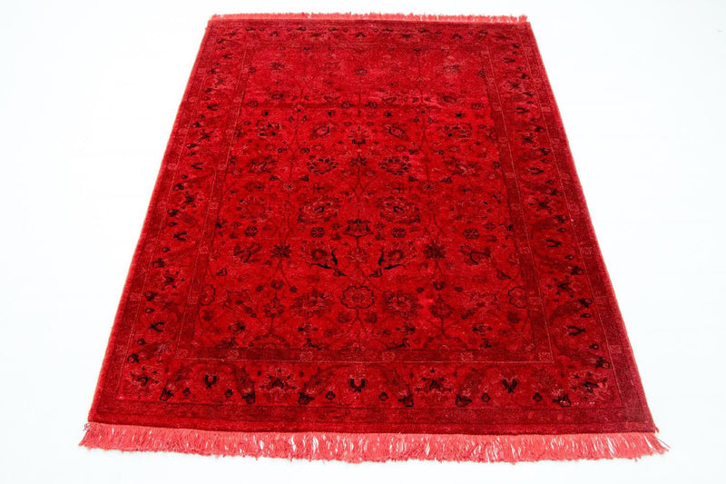 Vintage tapijt - 180 x 124 cm - rood