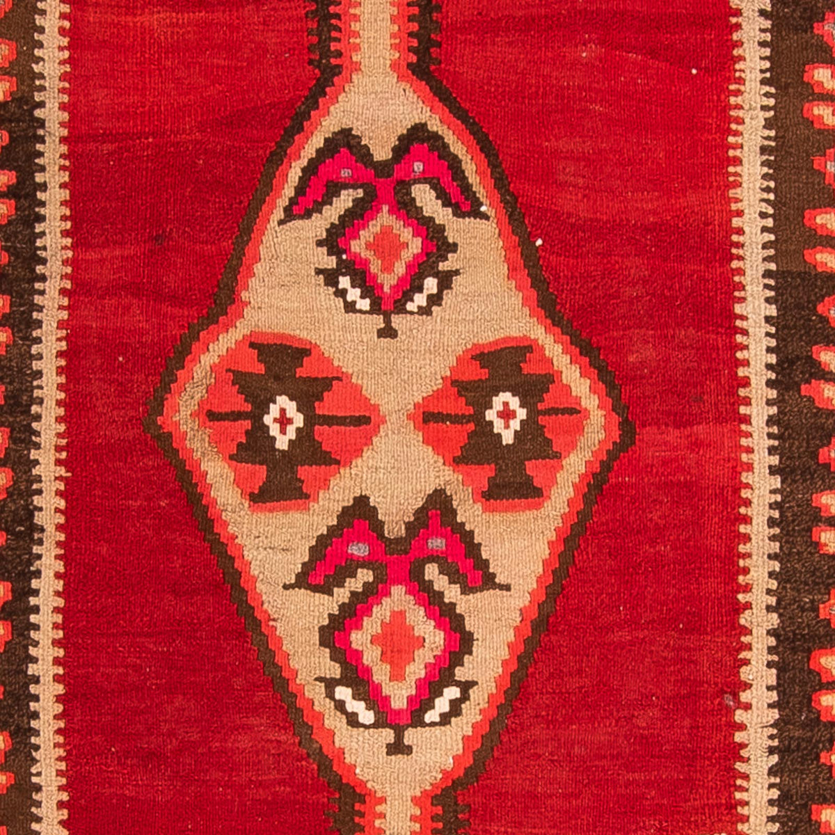 Loper Kelim tapijt - Oud - 380 x 150 cm - veelkleurig