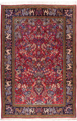 Perzisch tapijt - Ghom - 200 x 140 cm - rood