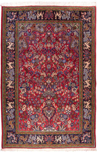 Perzisch tapijt - Ghom - 200 x 140 cm - rood