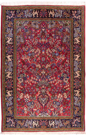 Perzisch tapijt - Ghom - 200 x 140 cm - rood