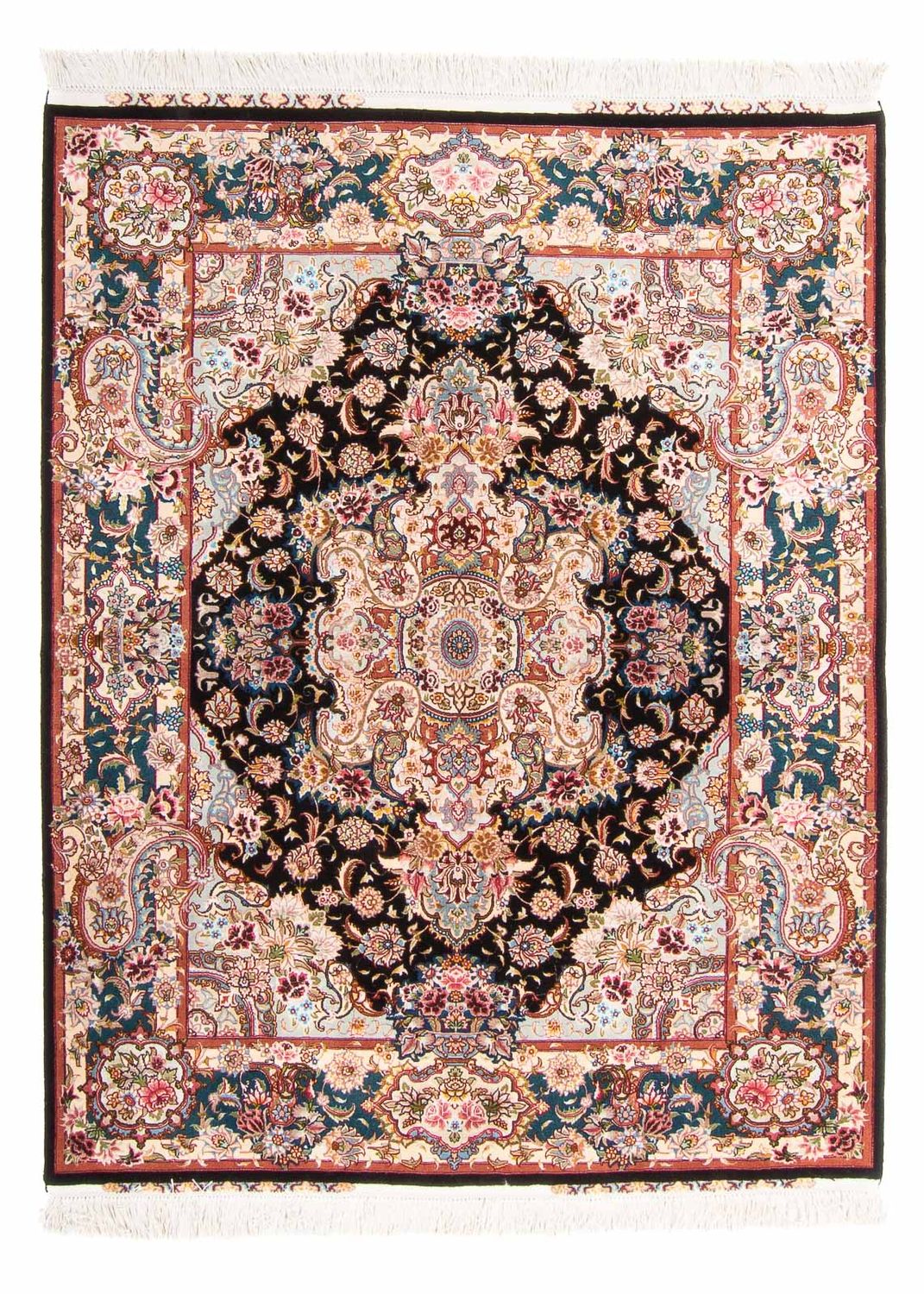 Perzisch tapijt - Tabriz - Royal - 200 x 150 cm - donkerblauw