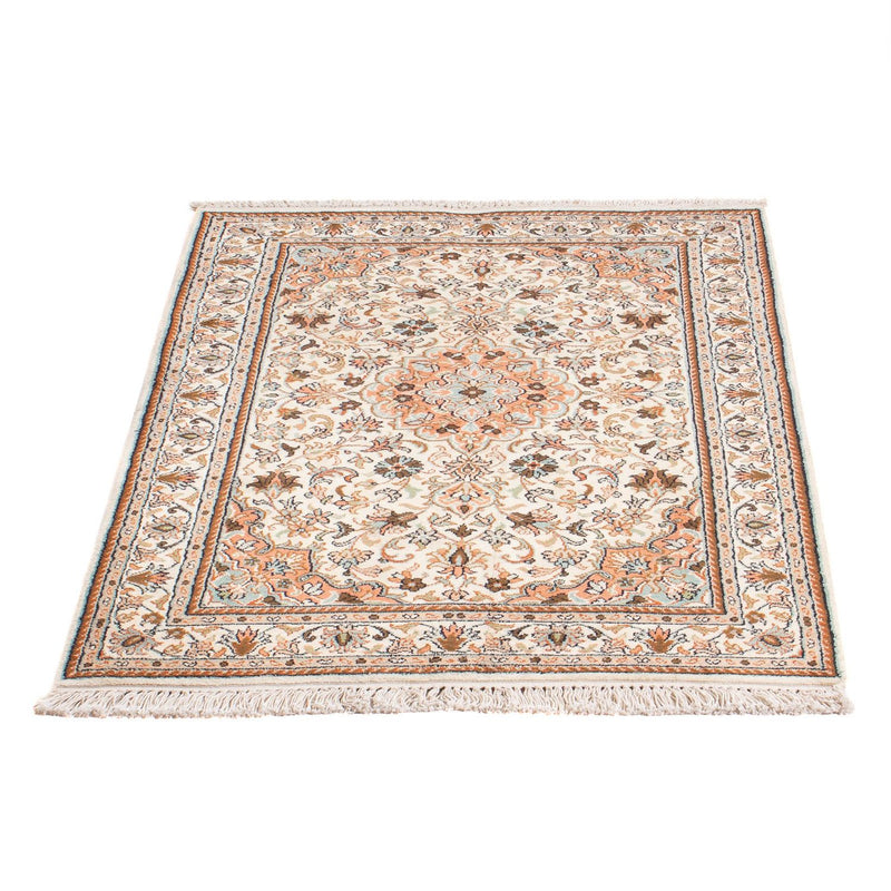 Zijden tapijt - Kashmir Silk - 125 x 78 cm - crème
