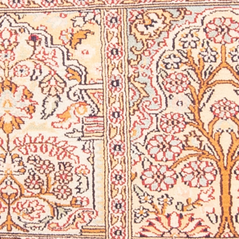 Zijden tapijt - Kashmir Silk - 119 x 79 cm - veelkleurig