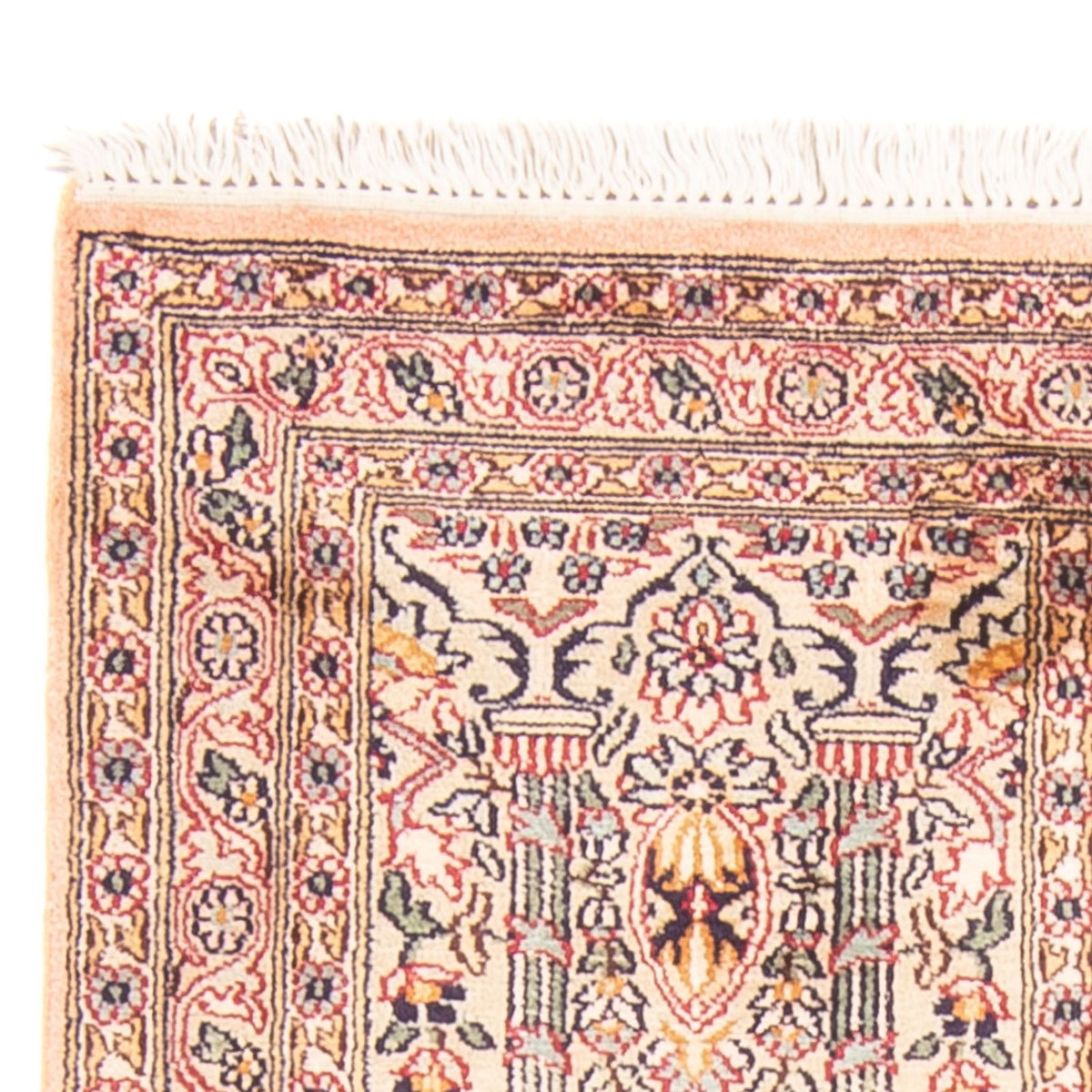 Zijden tapijt - Kashmir Silk - 119 x 79 cm - veelkleurig