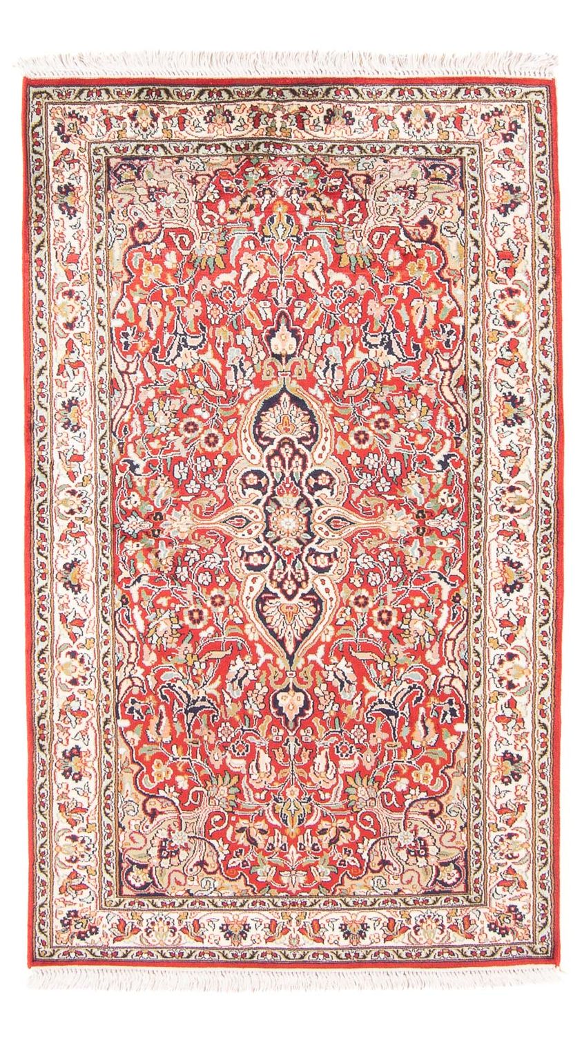 Zijden tapijt - Kashmir Silk - 162 x 90 cm - rood