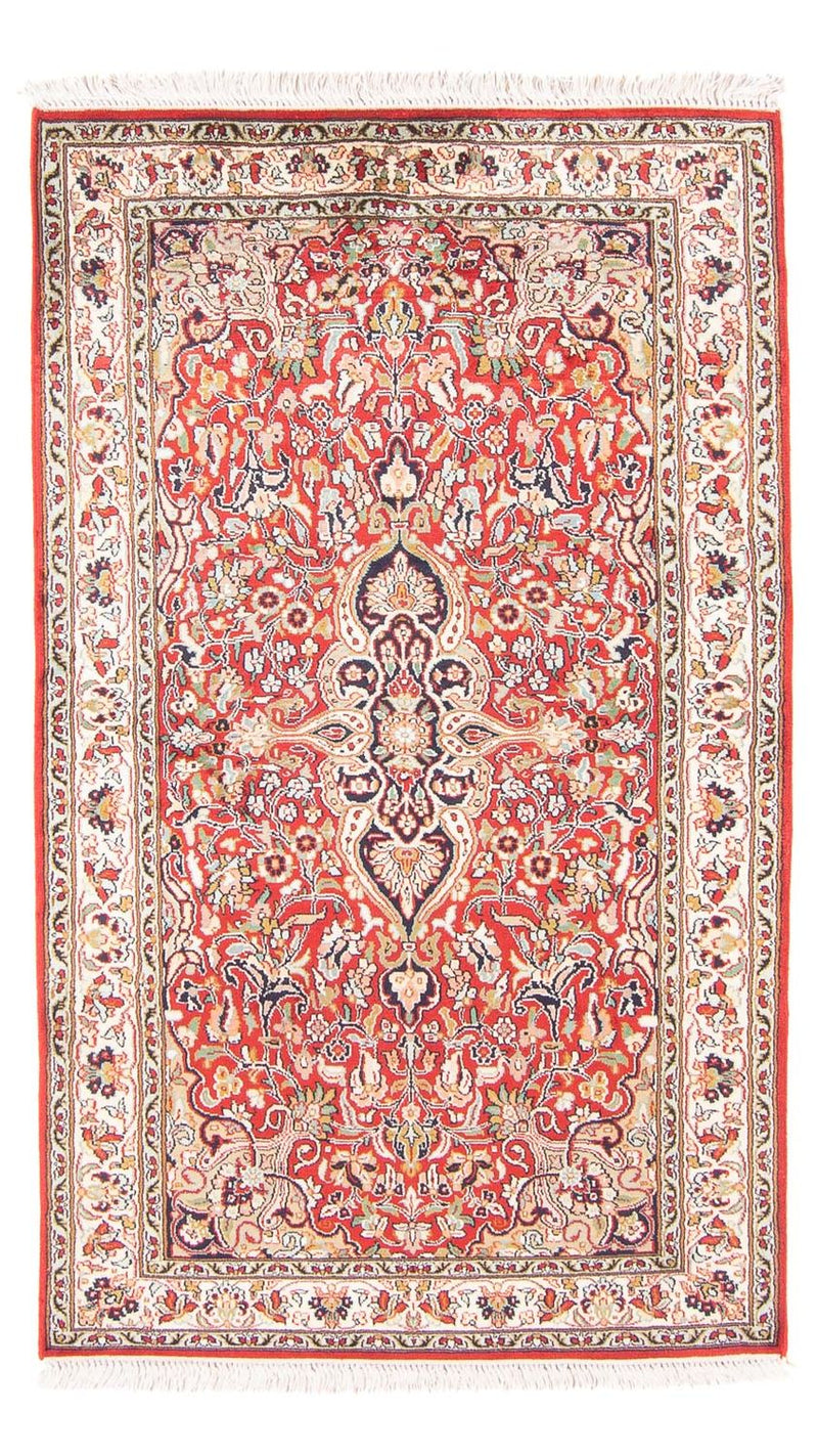 Zijden tapijt - Kashmir Silk - 162 x 90 cm - rood