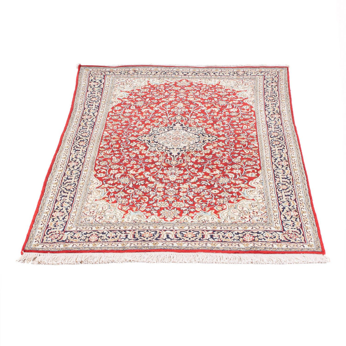 Zijden tapijt - Kashmir Silk - 162 x 90 cm - rood