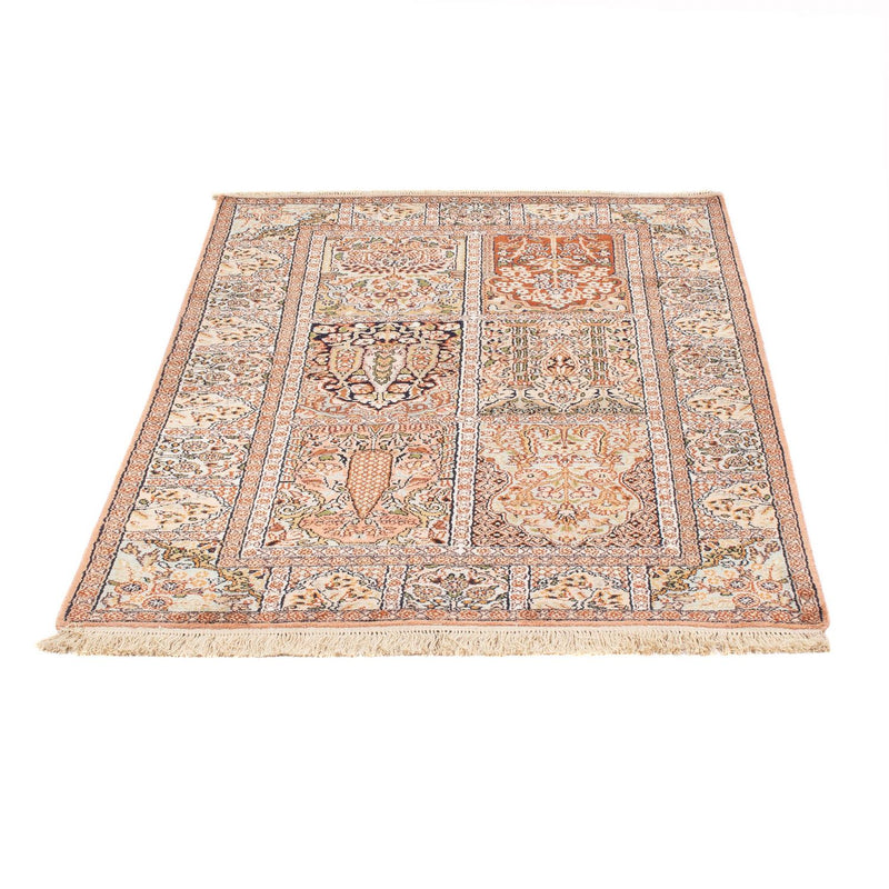 Zijden tapijt - Kashmir Silk - 148 x 92 cm - veelkleurig