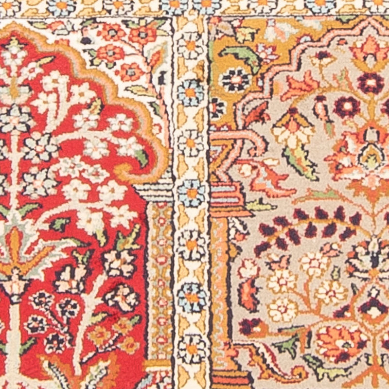 Zijden tapijt - Kashmir Silk - 155 x 80 cm - veelkleurig