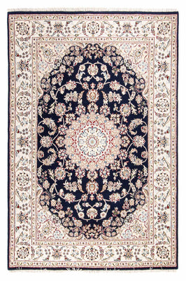 Oosters tapijt - Nain - Indus - 196 x 134 cm - donkerblauw