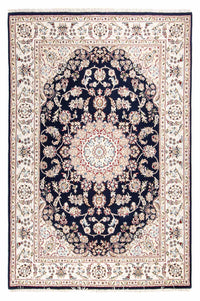 Oosters tapijt - Nain - Indus - 196 x 134 cm - donkerblauw
