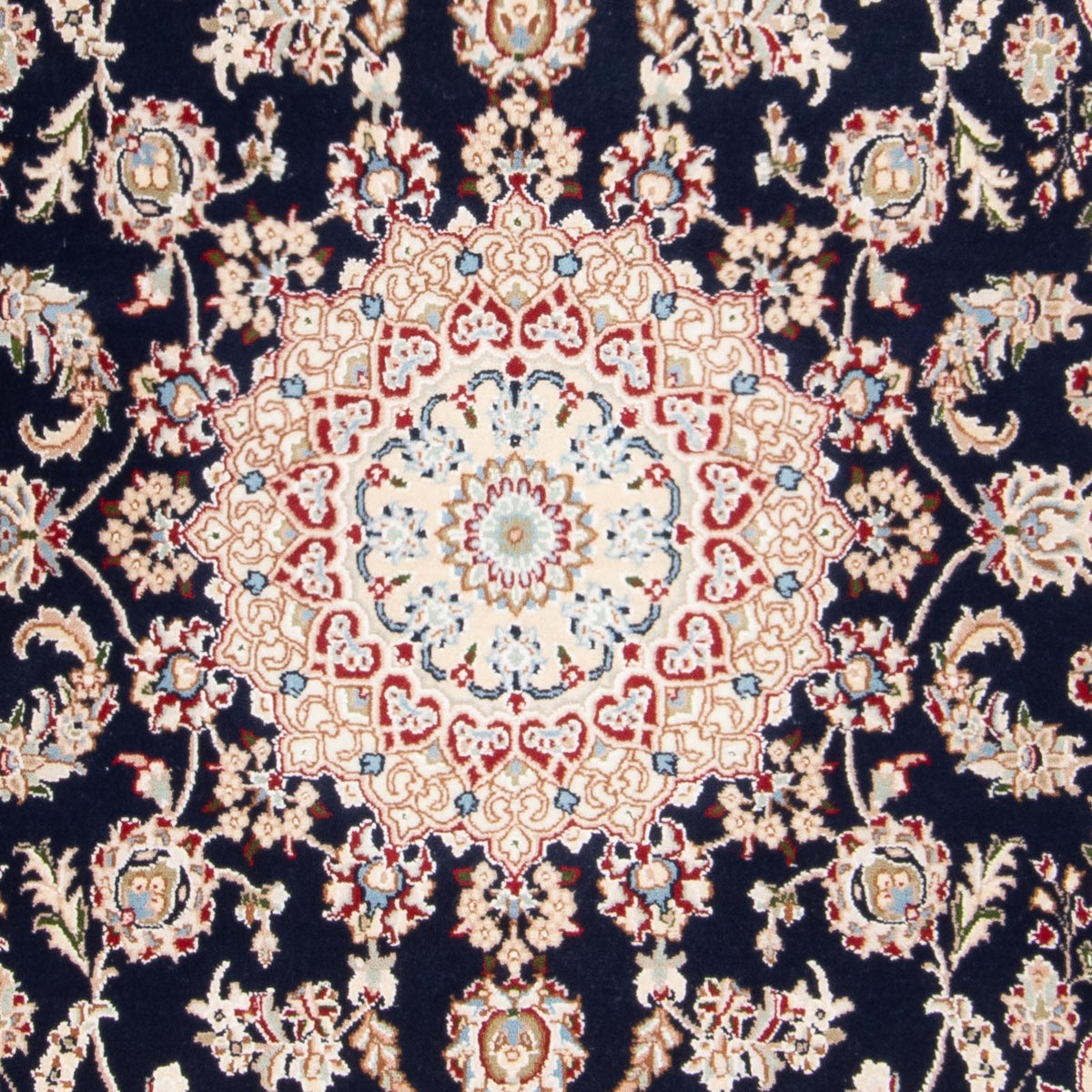 Oosters tapijt - Nain - Indus - 196 x 134 cm - donkerblauw