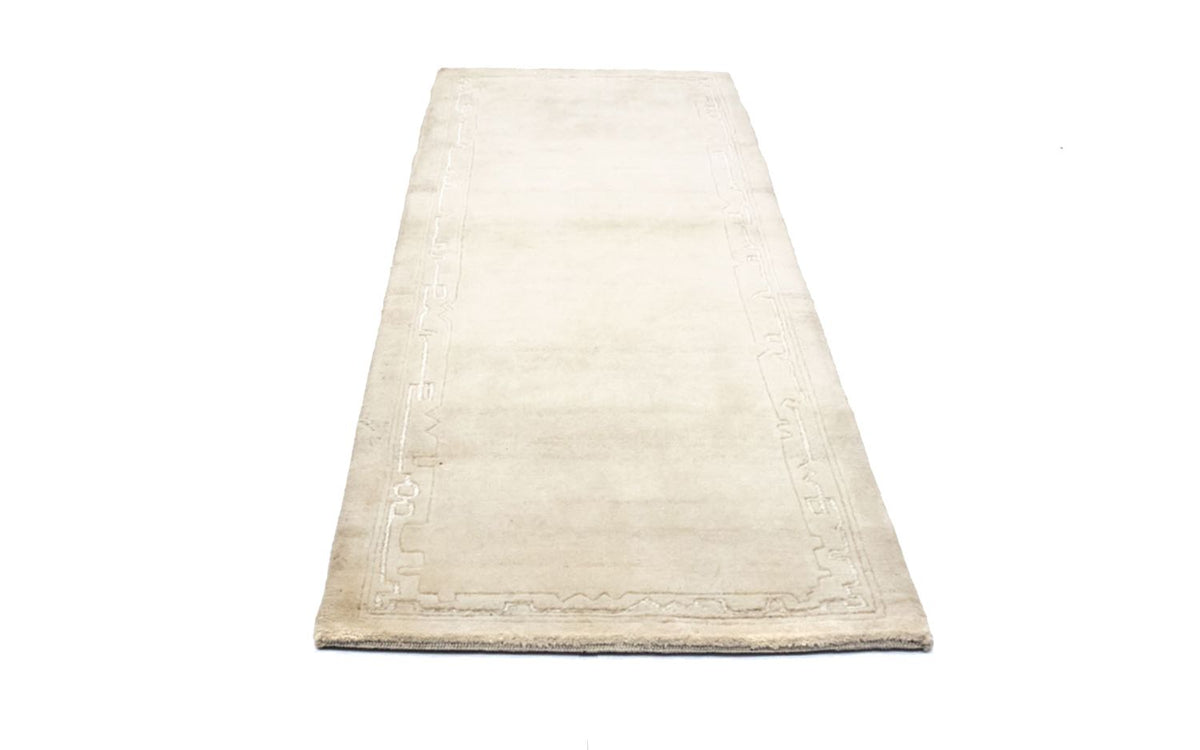 Loper Nepal tapijt - 195 x 74 cm - beige
