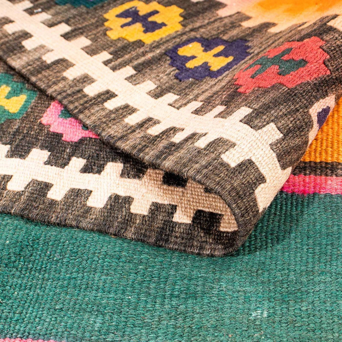 Kelim tapijt - Oud - 190 x 130 cm - veelkleurig