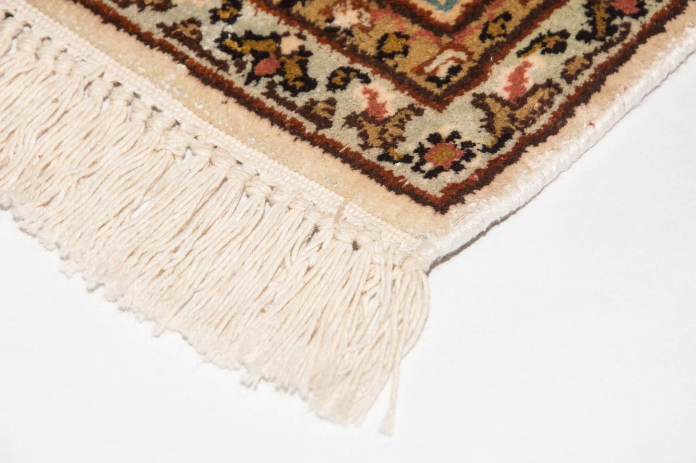 Zijden tapijt - Kashmir Silk - 123 x 79 cm - beige