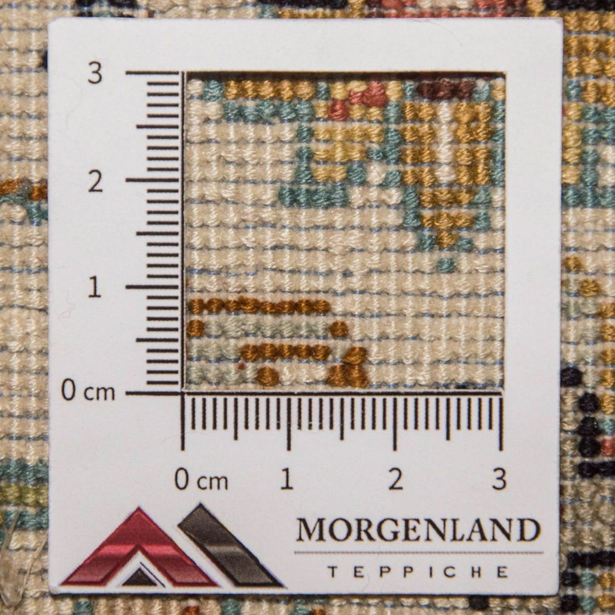 Zijden tapijt - Kashmir Silk - 123 x 79 cm - beige