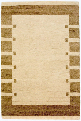 Gabbeh tapijt - Indus - 185 x 122 cm - beige