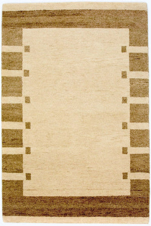 Gabbeh tapijt - Indus - 185 x 122 cm - beige