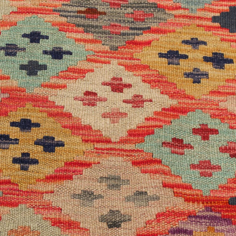 Kelim tapijt - Splash - 197 x 148 cm - veelkleurig