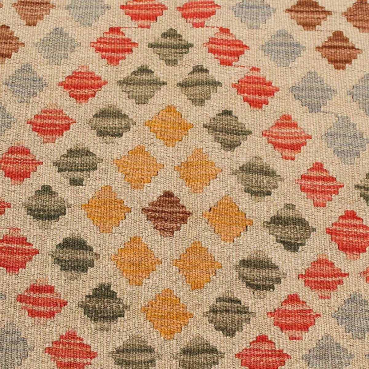 Loper Kelim tapijt - Splash - 198 x 97 cm - veelkleurig