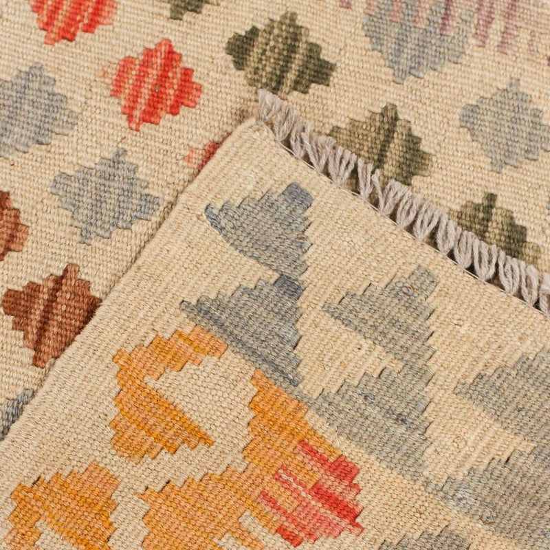 Loper Kelim tapijt - Splash - 198 x 97 cm - veelkleurig