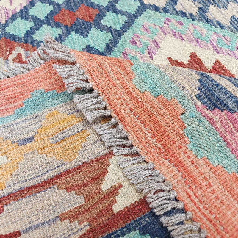 Kelim tapijt - Splash - 295 x 203 cm - veelkleurig