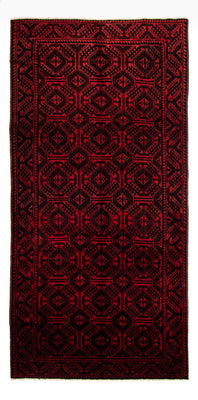 Perzisch Tapijt - Nomadisch - 335 x 167 cm - rood