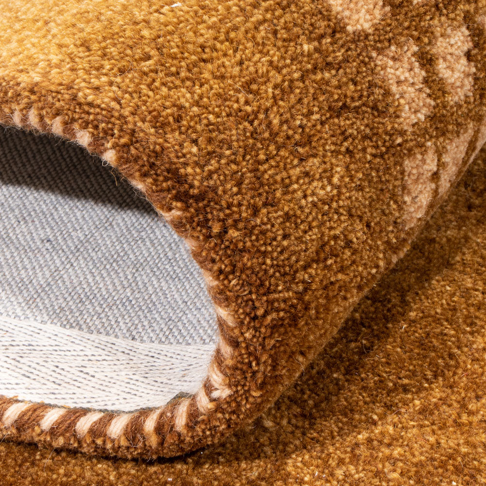 Wollen tapijt - 193 x 135 cm - bruin