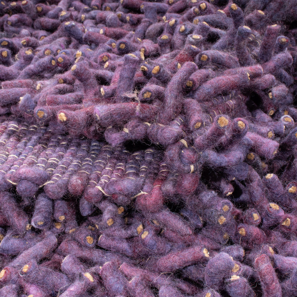 Hoogpolig tapijt - 240 x 170 cm - paars