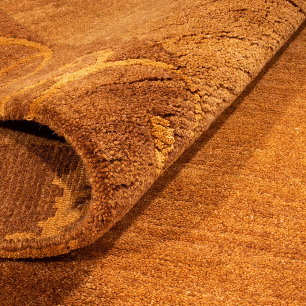 Nepal tapijt - Koninklijke - 305 x 199 cm - roest