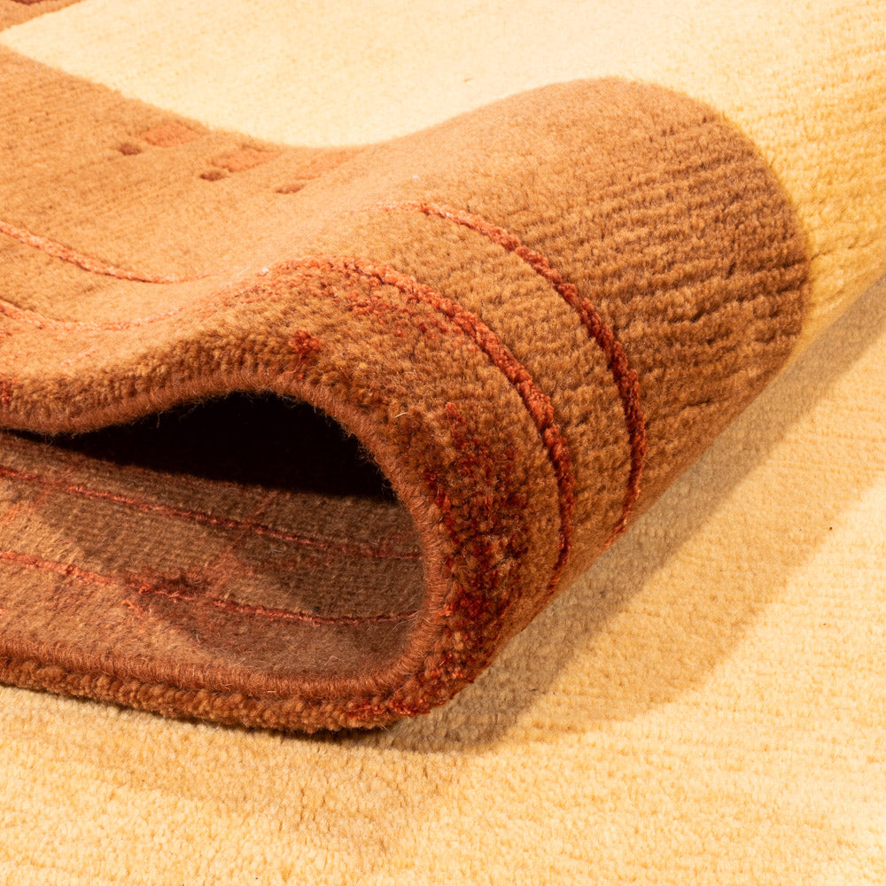 Nepal tapijt - Koninklijke - 299 x 202 cm - goud