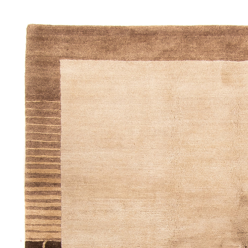 Nepal tapijt - Koninklijke vierkant  - 204 x 198 cm - beige