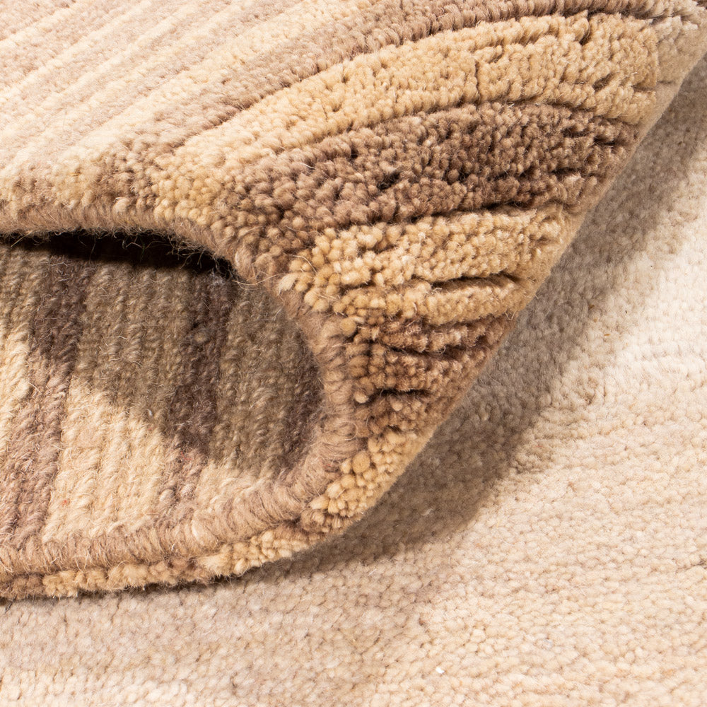 Nepal tapijt - Koninklijke vierkant  - 204 x 198 cm - beige