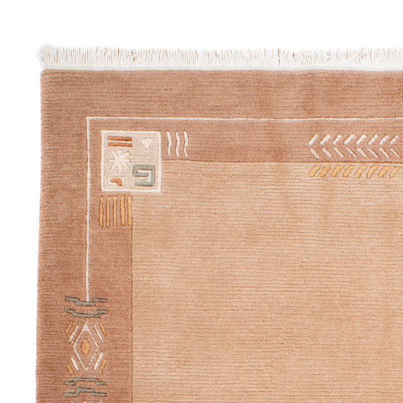 Nepal tapijt - Koninklijke - 184 x 124 cm - bruin